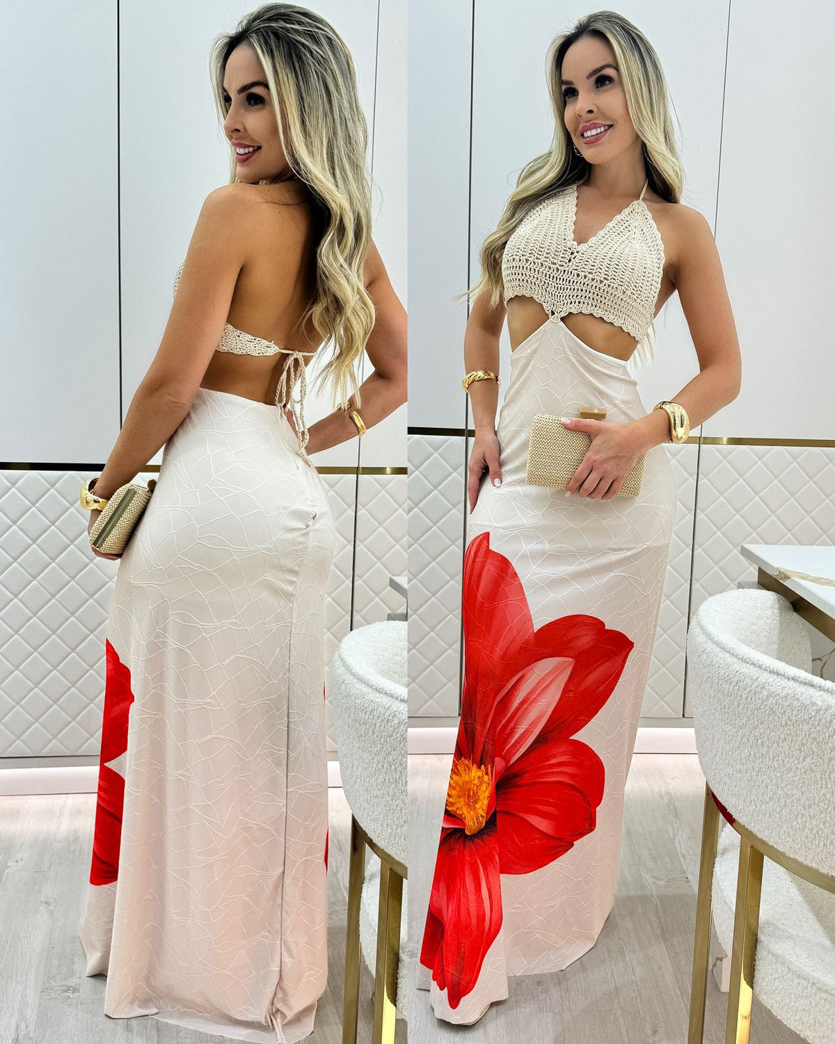 Vestido Temaki Laranja 75326