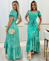 Vestido Envelope Brindy Verde 77873